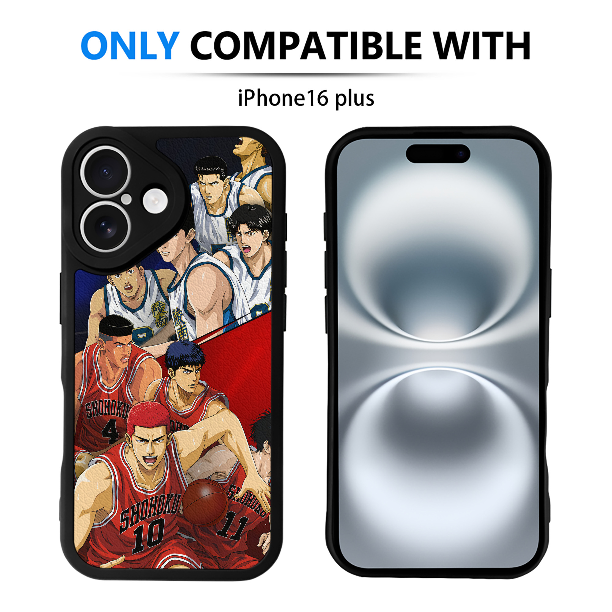 （画像用） SLAM DUNK／スラムダンク 【iPhone 16シリーズ対応】シリコンスマホケース（レザー調） 材質：シリコン